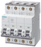 SIEMENS 5SY7420-7CC Miniature circuit breaker 400 V 15kA, 4-pole, C, 20A