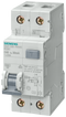 SIEMENS 5SU1356-1KK06 RCBO, 6 kA, 1P+N, Type AC, 30 mA, C-Char, In: 6 A, Un AC: 230 V