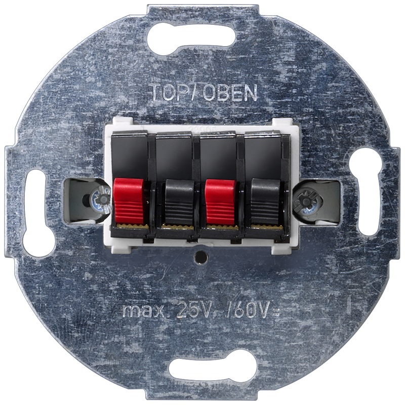 SIEMENS 5TG24682 DELTA loudspeaker connection socket double, 25 V AC 60 V DC