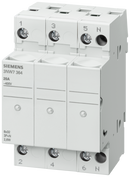 SIEMENS 3NW7334 SENTRON, cylindrical fuse holder, 8x32 mm, 3-pole, In: 20 A, Un AC: 400 V, LED