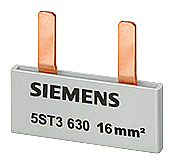 SIEMENS 5ST3633 Pin busbar, 16 mm² connection: 2 x (1-phase+AS/FC) safe to touch