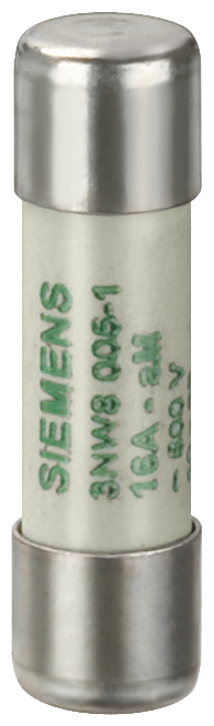 SIEMENS 3NW8012-1 SENTRON, cylindrical fuse, 10 x 38 mm, 32 A, aM, Un AC: 400 V