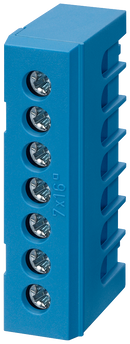 SIEMENS 8GS40302 ALPHA-ZS, N terminal, 7-pole 7x 16 mm2, blue