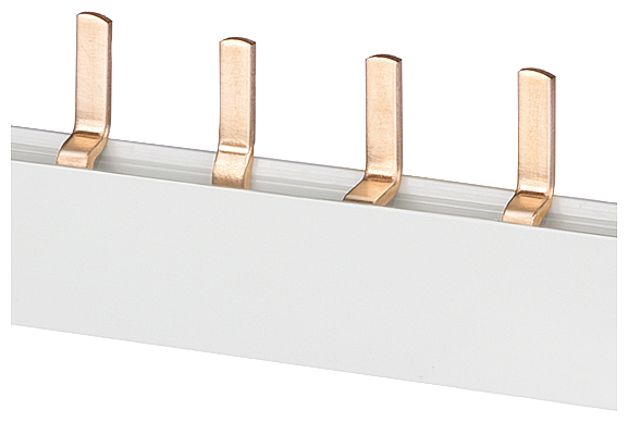 SIEMENS 5ST3653 Pin busbar, 16 mm² connection: 2 x 3 x (1-phase+N) safe to touch