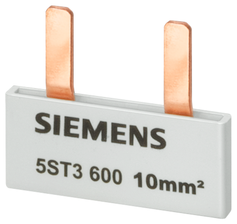 SIEMENS 5ST3600 Pin busbar, 10 mm² connection: 2 x 1-phase safe to touch