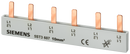 SIEMENS 5ST3608 Pin busbar, 10 mm² connection: 6 x 2-phase safe to touch