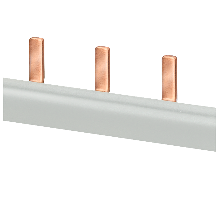 SIEMENS 5ST3760 Pin busbar, 1-phase 10 mm², 13 pins, insulation gray