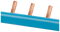 SIEMENS 5ST3761 Pin busbar, 1-phase 10 mm², 13 pins, insulation blue