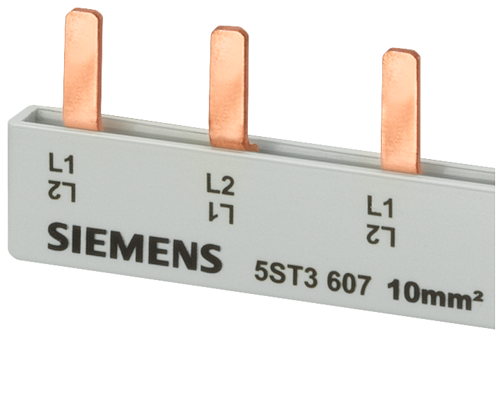SIEMENS 5ST3640 Pin busbar, 16 mm² connection: 2 x (2-phase+AS/FC) safe to touch