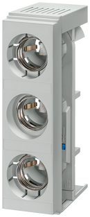 SIEMENS 5SF6020 DIAZED bus-mounting base SR60 3-pole, DII, 25 A, 500 V for 5/10 mm busbars