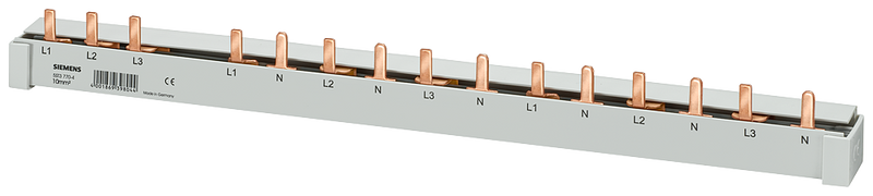 SIEMENS 5ST37705 Pin busbar, 16 mm2 16 MW, 4-phase, can be cut, RCCB 4-pole, N right and 6 MCB