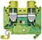 SIEMENS 8WH10000CK07 PE through-type terminal with screw connection, terminal width 12.0 mm color green-yellow