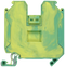 SIEMENS 8WH10000CM07 PE through-type terminal with screw connection, terminal width 16.0 mm color green-yellow