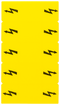 SIEMENS 8WH9060-5BA06 Inscription label, with warning arrow, vertical, terminal width: 5.2 mm, yellow