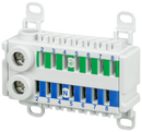 SIEMENS 8GS40343 ALPHA 400-ZS N/PE terminal 14-pole, 2x 14 mm2 screw terminal 14x 4 mm2 plug-in terminal