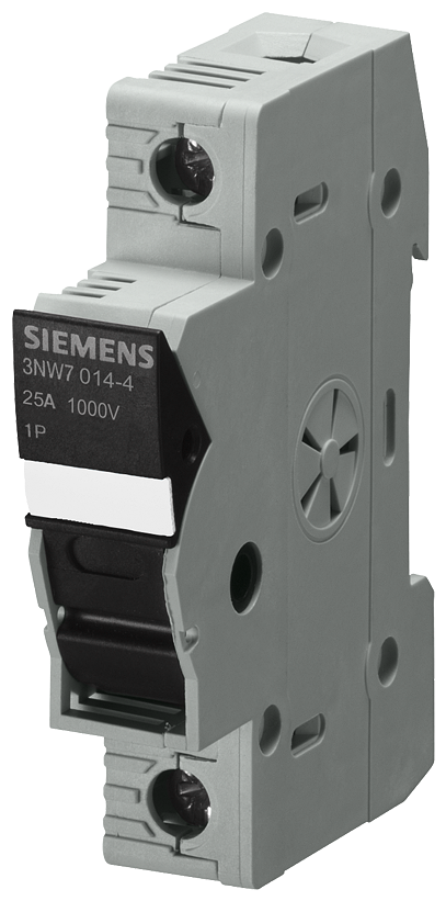 SIEMENS 3NW7013-4 SENTRON, cylindrical fuse holder, 10x38 mm, 1-pole, In: 30 A, Ue DC: 1000 V