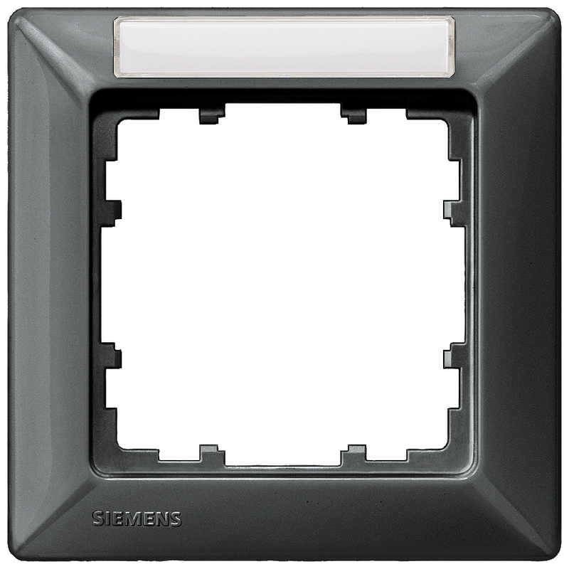 SIEMENS 5TG2551-7 DELTA line carbon metallic frame, single with labeling field
