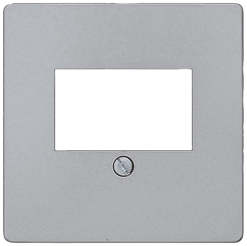 SIEMENS 5TG12562 DELTA i-system cover plate for TAE/loudspeaker connection socket, aluminum metallic