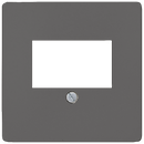 SIEMENS 5TG12262 DELTA i-system cover plate for TAE/loudspeaker connection socket, carbon metallic