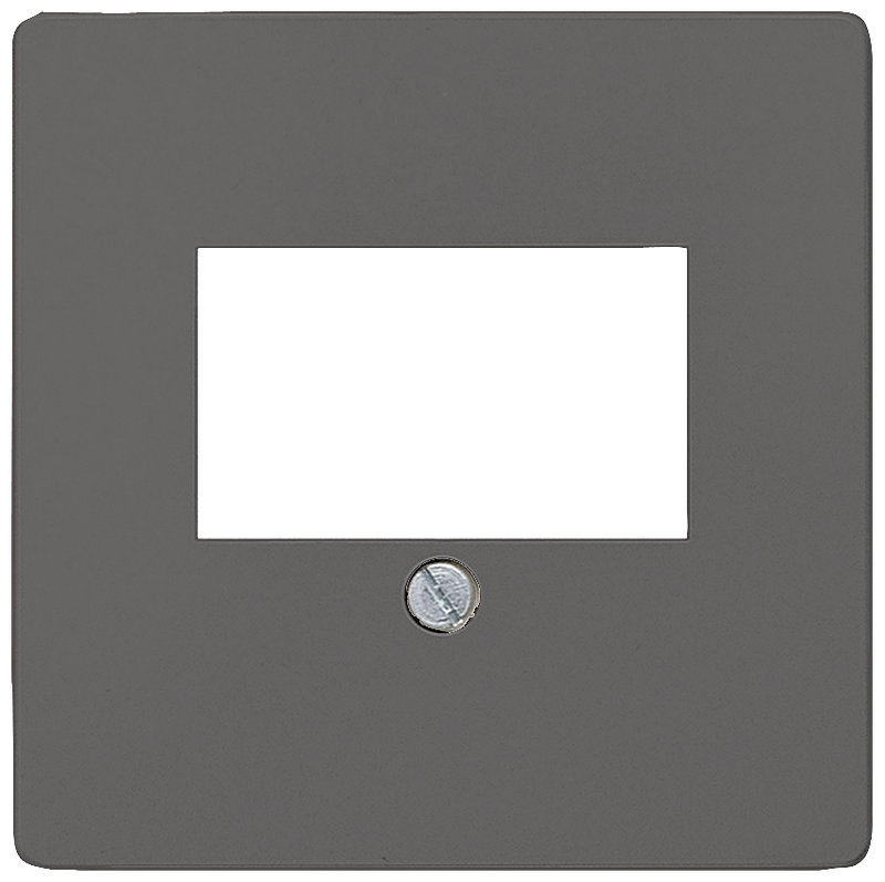 SIEMENS 5TG12262 DELTA i-system cover plate for TAE/loudspeaker connection socket, carbon metallic