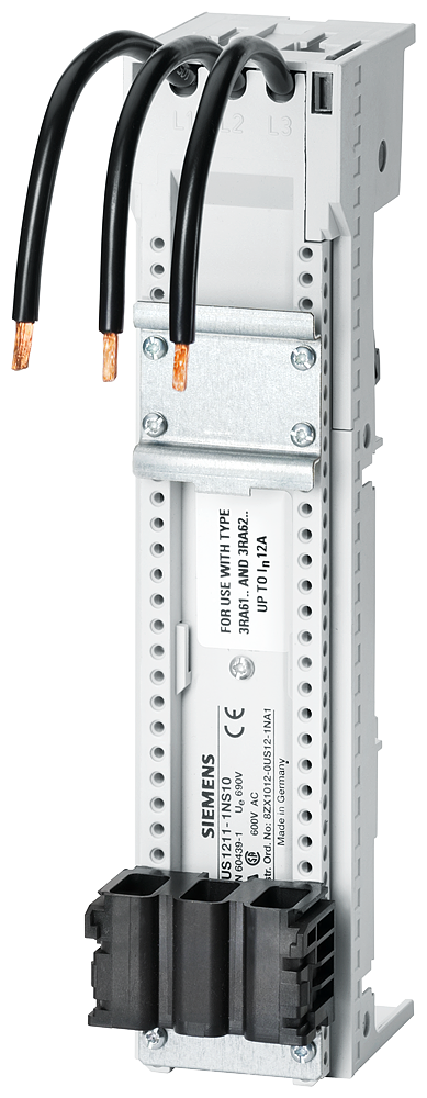 SIEMENS 8US1211-1NS10 Busbar system, busbar center-to-center spacing 60 mm, device adapter, width: 45 mm