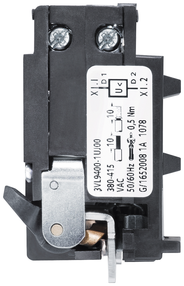 SIEMENS 3VL98001UQ01 accessory for VL800UL, VL1200UL VL1600UL (MG frame - PG frame) undervoltage release 277V AC f. inst. in r.h. access. comp.