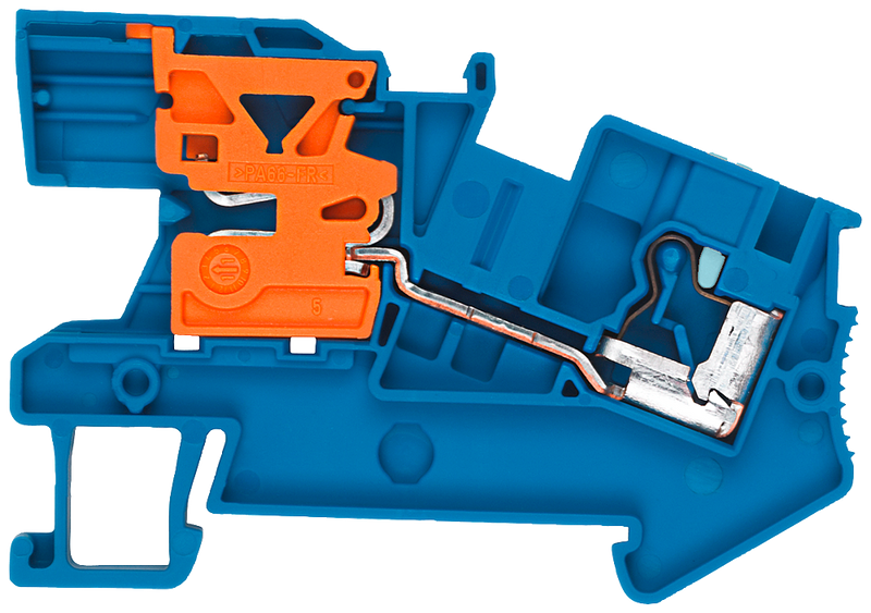 SIEMENS 8WH60010BF01 Insta through-type terminal 2.5 mm2, 5.2 mm wide blue N isolating