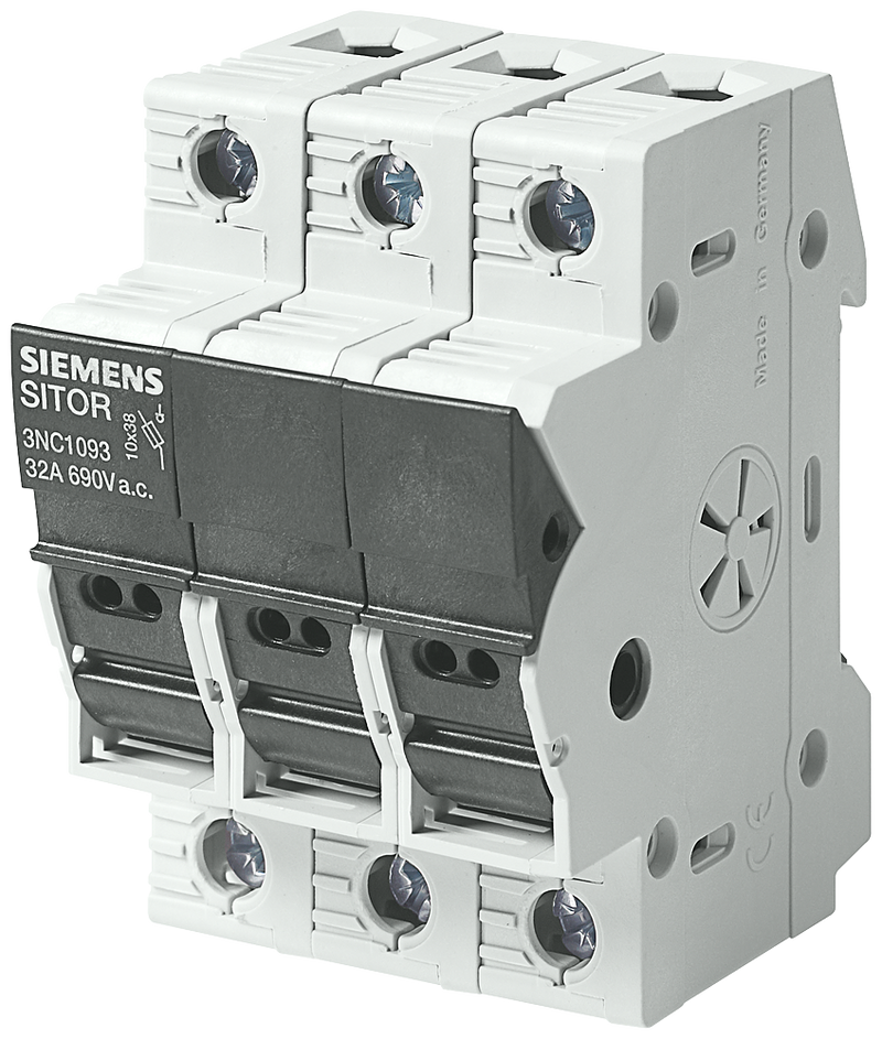 SIEMENS 3NC1093 SITOR fuse switch 10 x 38, up to 32 A, 690 V AC, 3-pole