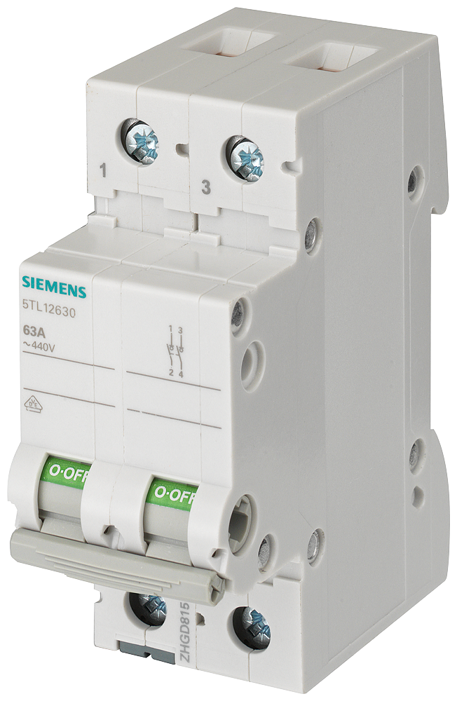 SIEMENS 5TL12400 OFF switch 40 A 2-pole