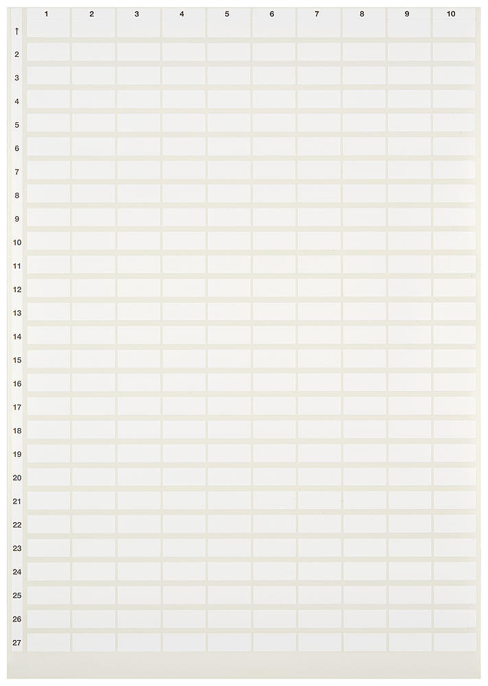 SIEMENS 8WH8210-0AA35 Inscription label, adhesive, horizontal and vertical, H: 15 mm, W: 6 mm, white