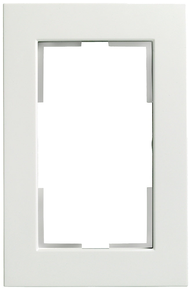 SIEMENS 5TG1116-0 DELTA miro plastic titanium white frame, double for double socket outlet