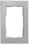 SIEMENS 5TG1116-1 DELTA miro plastic aluminum metallic frame, double for double socket outlet