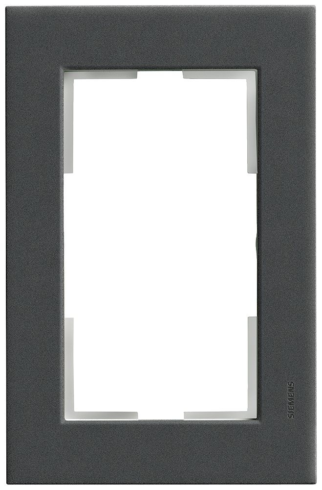SIEMENS 5TG1116-2 DELTA miro plastic carbon metallic frame, double for double socket outlet