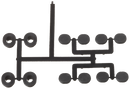 Siemens 3SX5600-1G Cover caps and spacers for RFID safety switch 3SE63, consisting of 8 x cover caps for mounting holes and 4 x seals 3 mm high suitable as spacers for cleaning purposes under the mounting surface