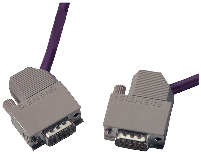 SIEMENS 6XV1830-1CH15 Plug-in cable 830-1T for PROFIBUS for connection of terminal devices to OLM and OBT Already pre-assembled with 2 D-sub connectors, 9-pole, cable te...