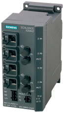 SIEMENS 6GK5204-2BB10-2AA3 SCALANCE X204-2, managed Layer 2 switch, 4x RJ45, 2x multimode ST/BFOC