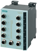 SIEMENS 6GK5208-0HA10-2AA6 SCALANCE X208PRO, managed Layer 2 switch, 8x M12, IP65/67