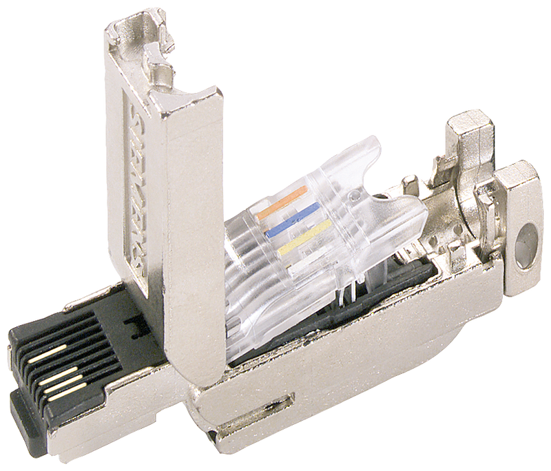 SIEMENS 6GK1901-1BB10-2AB0 IE FC RJ45 Plug 180, RJ45 plug with FC connection system, 180°, 10 units