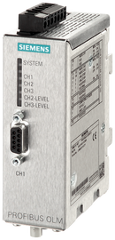 SIEMENS 6GK1503-3CB00 PROFIBUS OLM/G12 V4.0 Optical Link Module, 1x RS485, 2x BFOC (glass FOC)