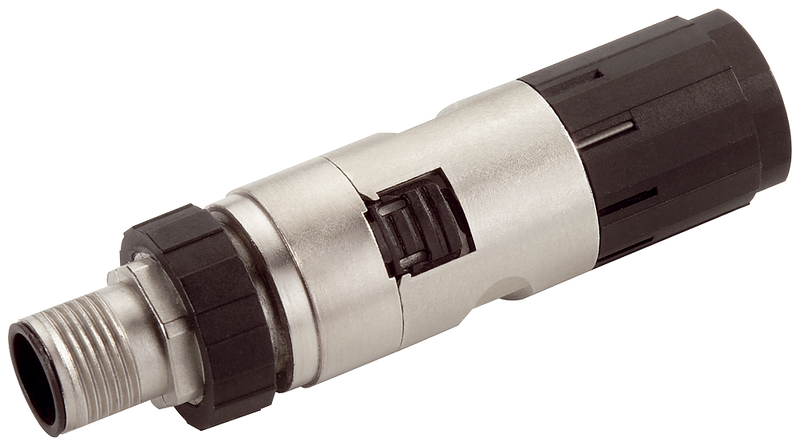 SIEMENS 6GK1901-0DB20-6AA8 IE FC M12 PLUG PRO 2x2 M12 connector, axial cable outlet, D-coded, 8 units