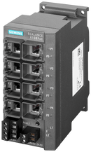 SIEMENS 6GK5108-0PA00-2AA3 SCALANCE X108PoE, unmanaged switch, 2x RJ45 PoE, 6x RJ45