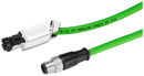 SIEMENS 6XV1871-5TN10 IE connecting cable M12-180/IE FC RJ45 Plug-145; IE FC Trailing cable GP pre-assembled with M12 connector (D-coded) and IE FC RJ45 plug; Length 10....