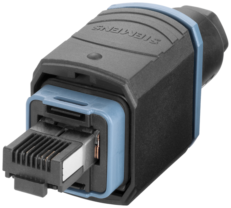 SIEMENS 6GK1901-1BB20-6AA0 IE FC RJ45 plug PRO, IP65 FastConnect push-pull connector for on-site assembly with IE FC TP cable 2x 2; 1 pack = 1 unit.