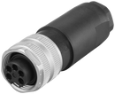 SIEMENS 6GK1905-0FB00 7/8 connection plug for ET 200, with axial cable outlet for assembly in the field, female contact insert 1 pack=5 units.