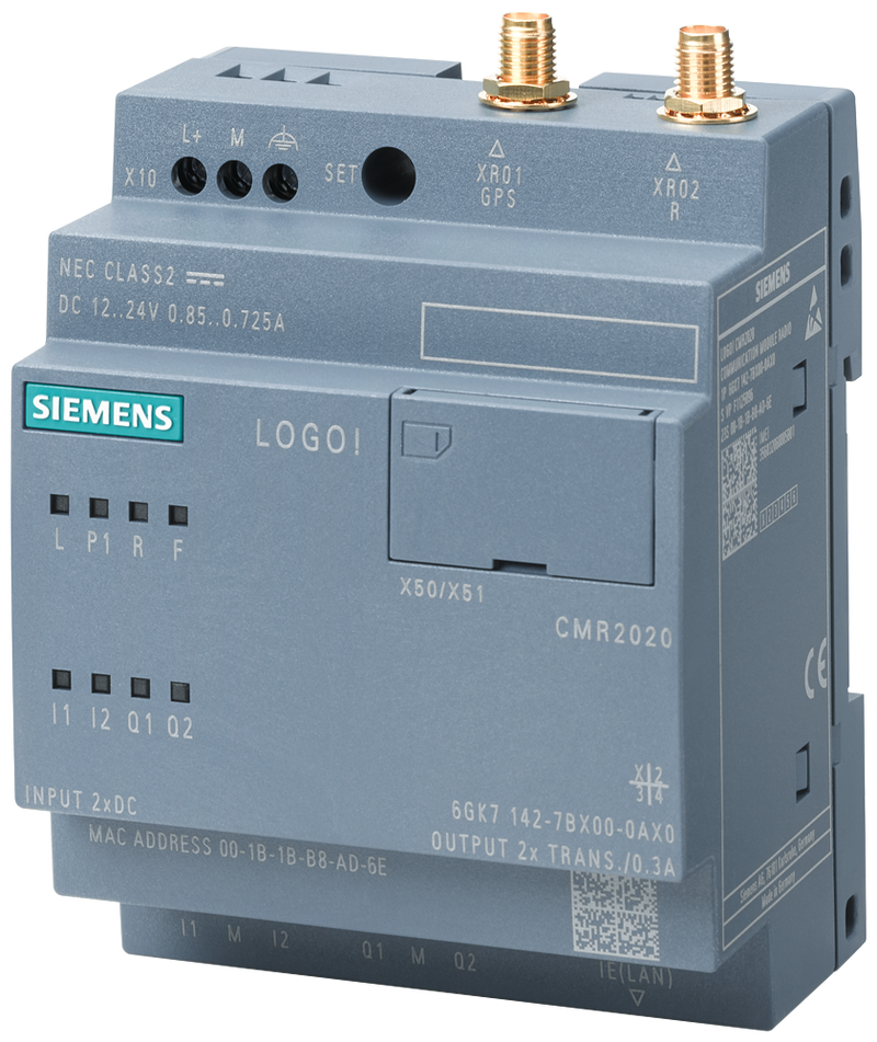 SIEMENS 6GK7142-7BX00-0AX0 LOGO! CMR2020 communications module, connection LOGO! to GSM