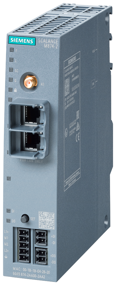 SIEMENS 6GK5874-2AA00-2AA2 SCALANCE M874-2, 2.5G router (Ethernet&lt;-&gt;2.5G), VPN, firewall, NAT