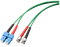 SIEMENS 6XV1843-5EH10-0CB0 Fiber Optic Multimode Cord SC/ST, 50/125, 1x SC duplex  1x ST plug, 1 m