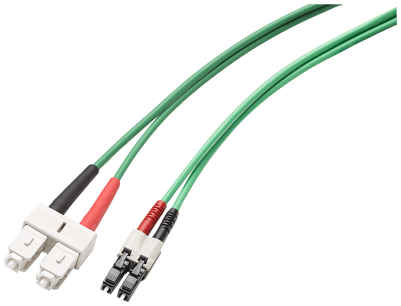 SIEMENS 6XV1843-5FH10-0CA0 Fiber Optic Singlemode Cord SC/LC, 9/125, 1x SC duplex  1x LC duplex plugs, 1 m