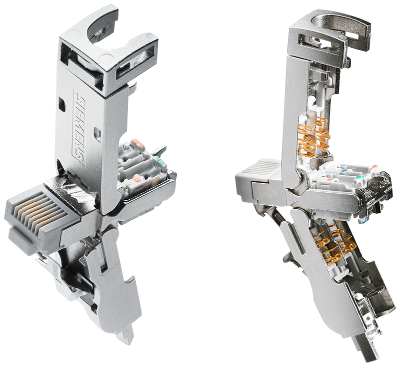 SIEMENS 6GK1901-1BB12-2AA0 IE FC RJ45 Plug 180 4X2, RJ45 plug, CAT6A, FC connection system, 1 unit