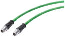 SIEMENS 6XV1878-5HE30 IE TP Cord M12-180/M12-180; pre-assembled IE Flexible Cable, with 2 M12 connectors (X-coded), length 0.3 m.